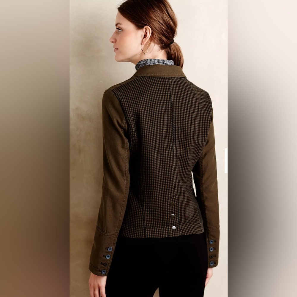 Anthropologie Hei Hei Delaine Blazer olive green - Picture 3 of 10